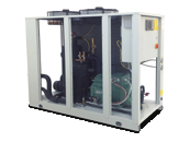 Multi-compressor pack with functioning in cascade or booster, and moto condensing units with R744 - CO 2