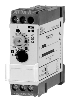 PrzekaŸniki czasowe serii DELTA 6 5 D6DA 64 x 22,5 x 70 mm A wersja 3 min. wersja 3 min. 1 min., 3 min. wersja 10 min.