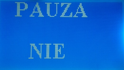 OKNO PAUZY Użytkownik w każdej chwili może