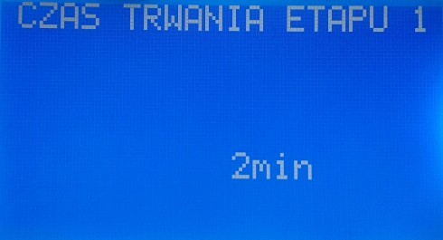 trybie PID dla odpowiedniego etapu