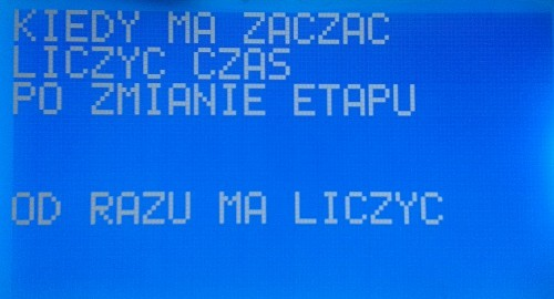 Ustawiamy co kiedy ma zacząć