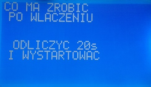 Następnie ustawia się moc