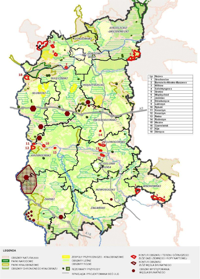 Perspektywy rozwoju energetyki na terenie województwa lubuskiego wykorzystanie zasobów węgla brunatnego Planowana nowa kopalnia odkrywkowa węgla brunatnego na terenie gmin Brody i Gubin oraz w