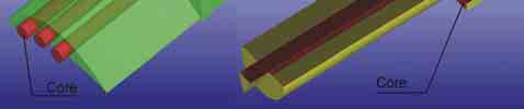 Hybrid Method for Rapid Prototyping of Core Models of Aircraft Engine Blades Fig. 2. The 3D-CAD prototype of core model: a) blade, b) test cylinder 3.