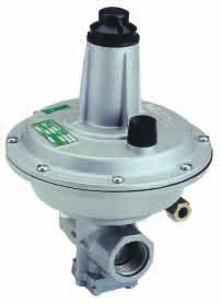 WPROWADZENIE Reduktor ciśnienia DIVAL jest urządzeniem bezpośredniego działania w zakresie niskich i średnich ciśnień sterowanym membraną i spreżyną.