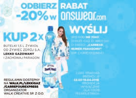 Wielki wybór napojów 6 -pak 2 l Woda mineralna ŻYWIEC ZDRÓJ 6 x 1,5 l 3 rodzaje 1,11/l Sok CAPPY 1 l wybrane rodzaje Napój gazowany COCA-COLA 2 l 1,90/l 9 6-pak 3 79 3 79 4 -pak 1 butelka 1,70 zł 2