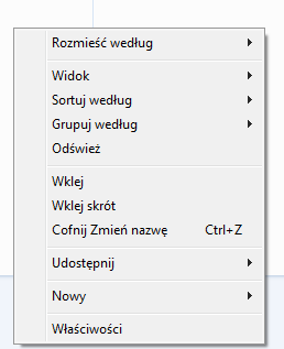 Kopiujemy folder UTW znajdujący się na pulpicie do folderu Zajęcia komputerowe utworzony w Moich dokumentach Klikamy raz LKM na folder UTW znajdujący się na