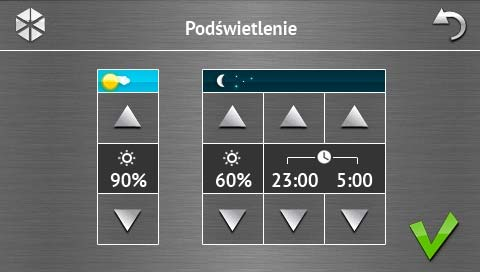 12 INT-TSG SATEL Ikona Funkcja Zablokowanie ekranu dotykowego na 30 sekund (umożliwia to wyczyszczenie ekranu). Wyświetlenie ekranu Podświetlenie. Wyświetlenie terminalu.