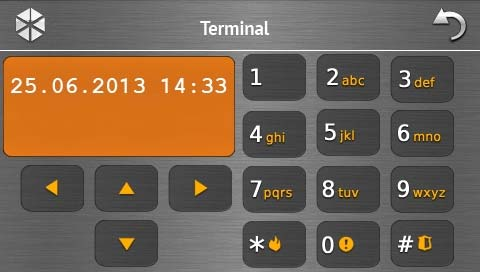 SATEL INT-TSG 13 Terminal Terminal umożliwia obsługę i programowanie systemu alarmowego w identyczny sposób, jak przy pomocy manipulatora LCD z menu tekstowym.