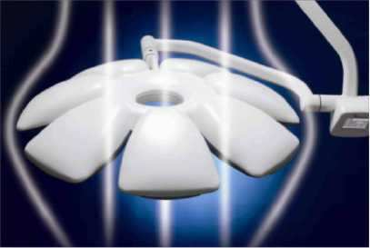 Lampa operacyjna MediLED Symphony Medyczna elegancja z doskonałą funkcjonalnością Celem konstruktorów MediLED jest stworzenie ładnego oświetlenia medycznego bez pogorszenia funkcjonalności.