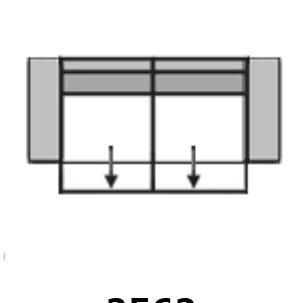 2043 2-sofa z prawym CENĘ 2042 2 z podłokietnikami, z CENĘ 2500 2,5-sofa bez podłokietników 2501 2,5-sofa z lewym 2503 2,5-sofa z
