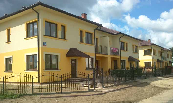 OBIEKT REFERENCYJNY 10 Osiedle domków jednorodzinnych wyposażonych w powietrzne pompy ciepła NIBE SPLIT W 2013 roku został zakończony projekt EKOWAWER, w ramach którego wykonano instalacje grzewcze