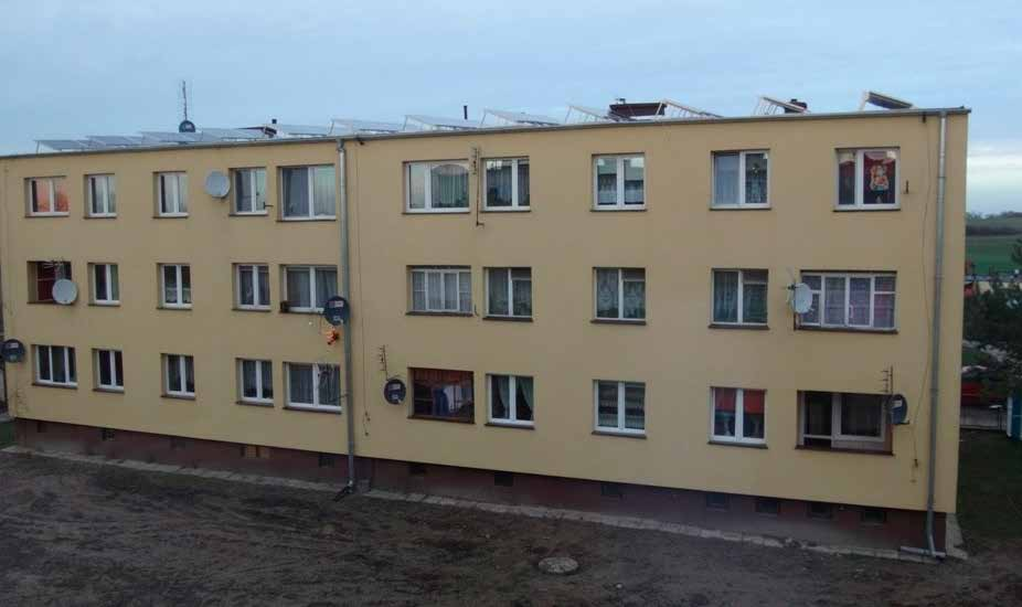 OBIEKT REFERENCYJNY 13 Hybrydowa instalacja pompy ciepła NIBE oraz paneli fotowoltaicznych, w budynku wielorodzinnym, w ramach programu Prosument dla Pomorza II miejsce w Konkursie na najlepszy