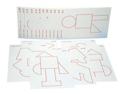 2.4 Tangram szkolny (plansze) W zestawie 20 plansz.