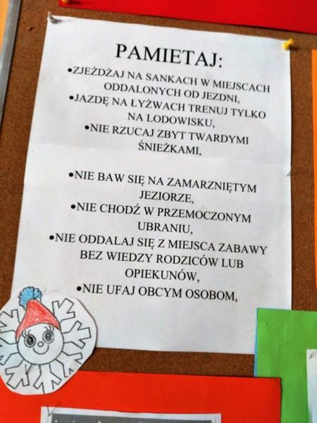 Oto najważniejsze z nich: Zawsze informujemy rodziców lub opiekunów gdzie wychodzimy, z kim i