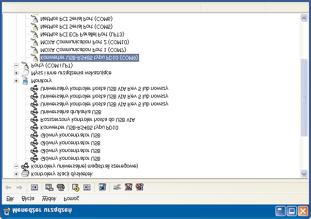 Rys. 6. Poprawne zainstalowanie PD10 w systemie Win32. 3.5.