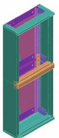 2x2 Materiał blacha stalowa, malowana proszkowo w kolorze RAL7035 Skład zestawu to: 1 profil poziomy, 2 kątowniki łączące ramy główne oraz śruby mocujące.