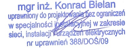 grubości 10cm. Na wysokości około 25cm licząc od dolnej krawędzi kabla należy ułożyć folię koloru niebieskiego do znakowania jego trasy.