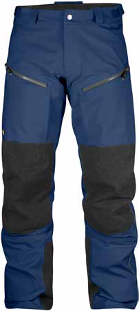 b e r g t a g e n Warstwa zewnętrzna Bergtagen Eco-Shell Trousers (wersja damska i męska) Wykonane z tkaniny Eco-Shell materiału wyprodukowanego przez Fjällräven Bergtagen Eco-Shell Trousers to