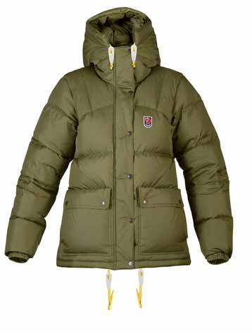 f o r e v e r warm Expedition Down Lite Jacket (wersja damska i męska) Lżejsza wersja popularnego klasyka zawiera o 35% mniej puchu i konstrukcję, która zapewnia trochę lepsze dopasowanie do sylwetki.