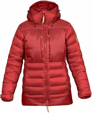 f o r e v e r warm Keb Expedition Down Jacket (wersja damska i męska) Techniczna zimowa kurtka przeznaczona do trekkingu i skitouringu została wykonana z lekkiego, przetworzonego poliamidu