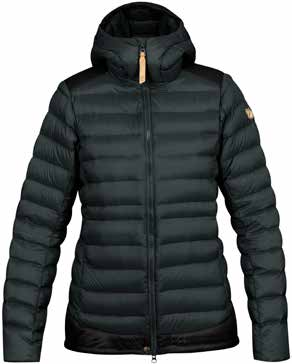 f o r e v e r warm Keb Touring Down Jacket (wersja damska i męska) Lekka i łatwa do skompresowania kurtka uszyta z poliamidowej tkaniny impregnowanej preparatem wolnym od fluorowęglowodorów i