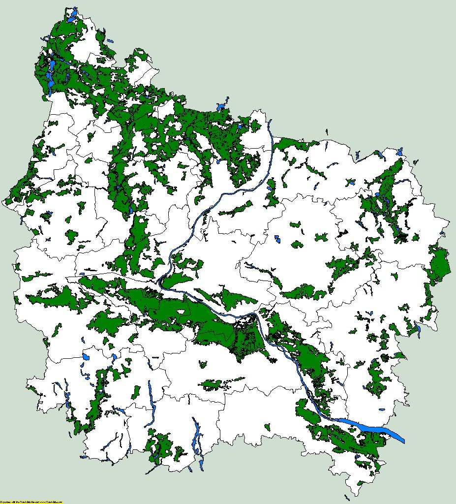 Główne kompleksy leśne Bory Tucholskie Puszcza Bydgoska
