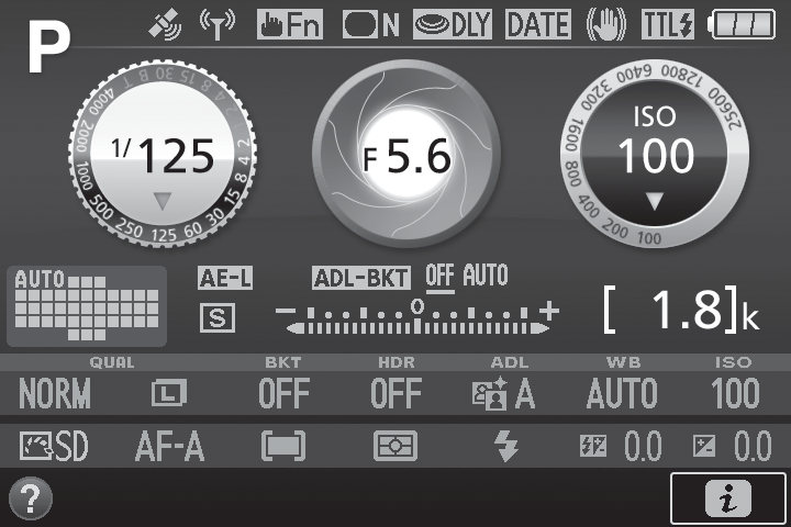 14 15 16 17 18 19 20 23 14 Wskaźnik braketingu... 11 15 Wskaźnik blokady automatycznej ekspozycji (AE) 16 Wskaźnik trybu pola AF... 12 Pole AF... 37 17 Tryb wyzwalania migawki.