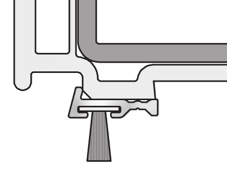 .. 3 3 3 2,6 2,6 3 3Okapnik aluminiowy z podwójnym doszczelnieniem, 1950 mm Numer: WSA5048SK/uszczelka 1/ uszczelka 2 (patrz uszczelki) WSA5801 Numer
