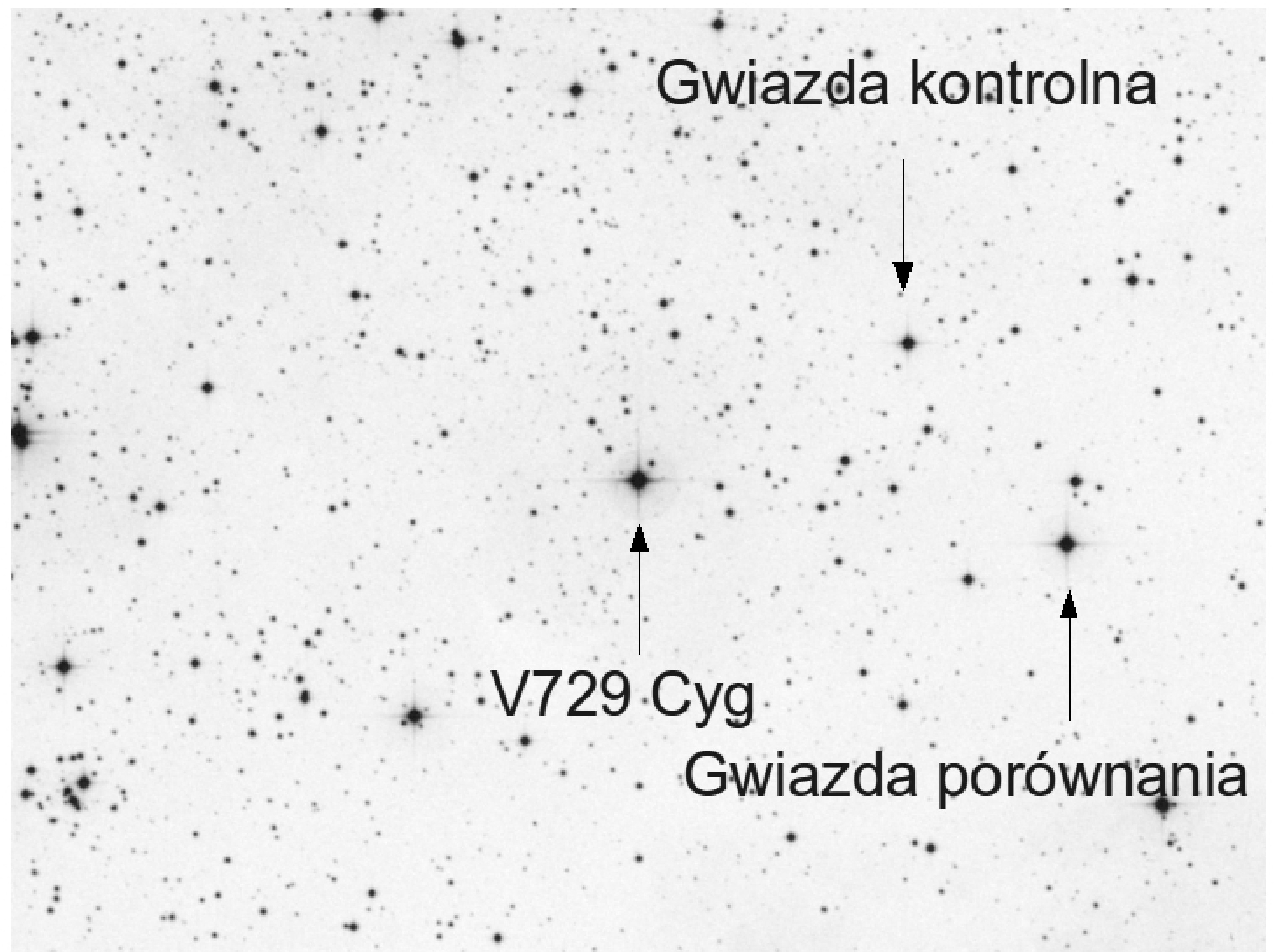 Obserwacje Przygotowanie mapki nieba Odpowiedni wybór gwiazdy porównania i