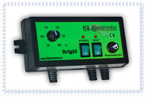 INSTRUKCJA OBSŁUGI REGULATORA DO POMPY C.O. BRIGID K2 Electronics Konrad Jaszczyk ul.