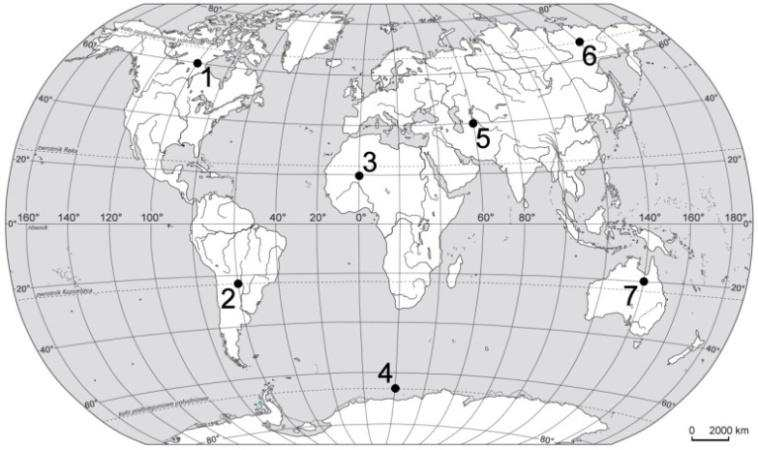 28 Egzamin maturalny. Geografia. Poziom rozszerzony. Zbiór zadań Na podstawie: Atlas geograficzny. Liceum, Warszawa 2003, s. 11. Uzupełnij zdanie.