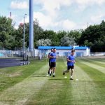 Jak powiedział nam trener przygotowania fizycznego Maciej Bagrowski, na dzisiejszych zajęciach przeprowadzany jest: Progresywny test określający parametry wydolnościowe zawodników.