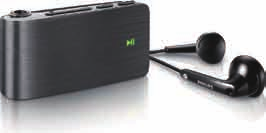 Philips GoGear audio player EN SA018 2 Nowe urządzenie SA018 SA018 umożliwia odtwarzanie plików MP3 i niezabezpieczonych plików WMA słuchanie radia FM Zawartość opakowania Do urządzenia SA018