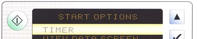 6.2 Programowanie pierwszego zegara Po włączeniu cyklera i automatycznym testowaniu na ekranie ukazuje się następujący napis: OPCJE STARTOWE ZEGAR POKAŻ