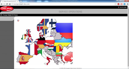 Menu Pomoc strona internetowa DSO Link do strony http://europe.delphi-dso.