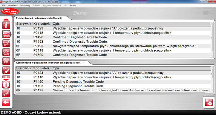 Diagnostyka eobd odczyt kodów usterek