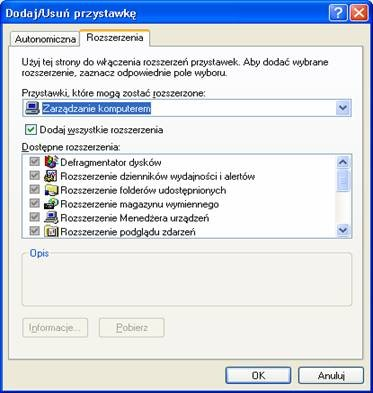 lokalizacją, jaką proponuje Windows XP, jest folder o nazwie Katalog główny konsoli.