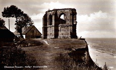 zawaliła się pierwsza część kościoła. 1930 r.
