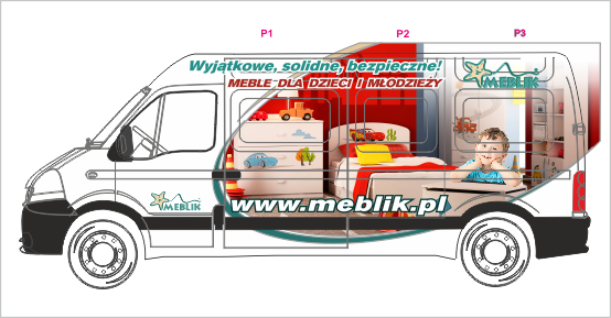 Nie zawsze okleja się całą powierzchnię samochodu, często powstają projekty uwzględniające oklejenie mniejszej powierzchni grafiką wektorową lub grafiką drukowaną wyciętą po obrysie (tzw. OPOS).