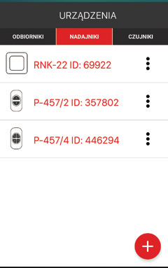 W celu zdalnego dopisania wybranych przycisków nadajnika do RDP-21 należy: 1. Wybrany odbiornik RDP-21 sparować z kontrolerem. 2.