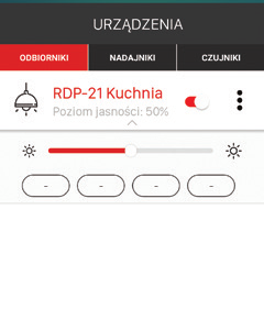 USUNIĘCIE (ODPAROWANIE) RDP-21 Z SYSTEMU EXTA LIFE Każdy zarejestrowany w systemie ściemniacz RDP-21 może zostać z niego usunięty.