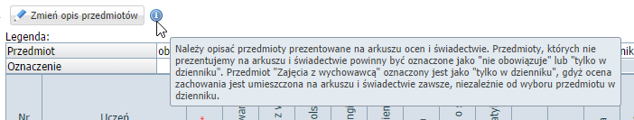 Strony dziennika zostały podzielone na dwie sekcje: Dane dziennika oraz Ustawienia dziennika. 3. Kliknij przycisk Załóż dziennik i w oknie Tworzenie opisu dziennika kliknij przycisk Zapisz.