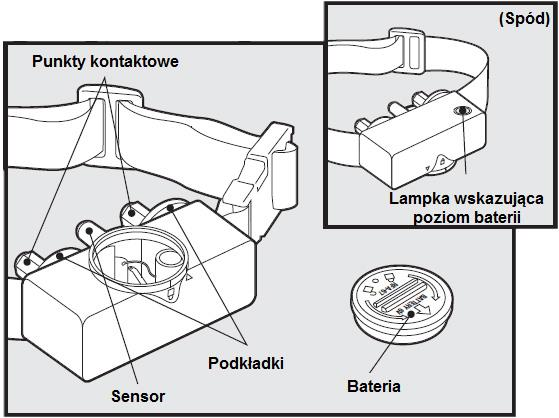 6 Kluczowe definicje: Punkty kontaktowe: przekazują korekturę statyczną. Sensor: wyczuwa wibracje szczekania Twojego psa UWAGA Sensora nie da się dopasować!