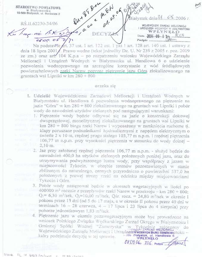 PROJEKT WYKONAWCZY 14 Opracowanie dokumentacji projektowej na remont skarpy poprzez zabudowę wyrwy w brzegu prawym rzeki Narew w km 283+700 283+930 pow.