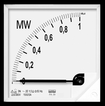 MIERNIK PRZETWORNIKOWY MOCY TYPU PA39 PKWiU 33.20.43-30.