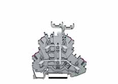 Dwupi trowe z àczki listwowe 2,5 (4) mm 2 grupa 2002 500 V/6 kv/3 I N 24 A (28 A) * U * U 500 V/6 kv/3 I N 24 A (28 A) ➊ przy pomocy narz dzia: 0,25 mm 2 4 mm 2 j+l bez u ycia narz dzia: 0,75 mm 2 4