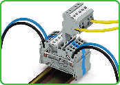 Bloki pomiarowe seria 2001/2002/2004 S 0,25 1,5 (2,5) mm 2 ➊ AWG 22 14 500 V/6 kv/3 I N 18 A szerokoêç modu u 4,2 mm / 0.