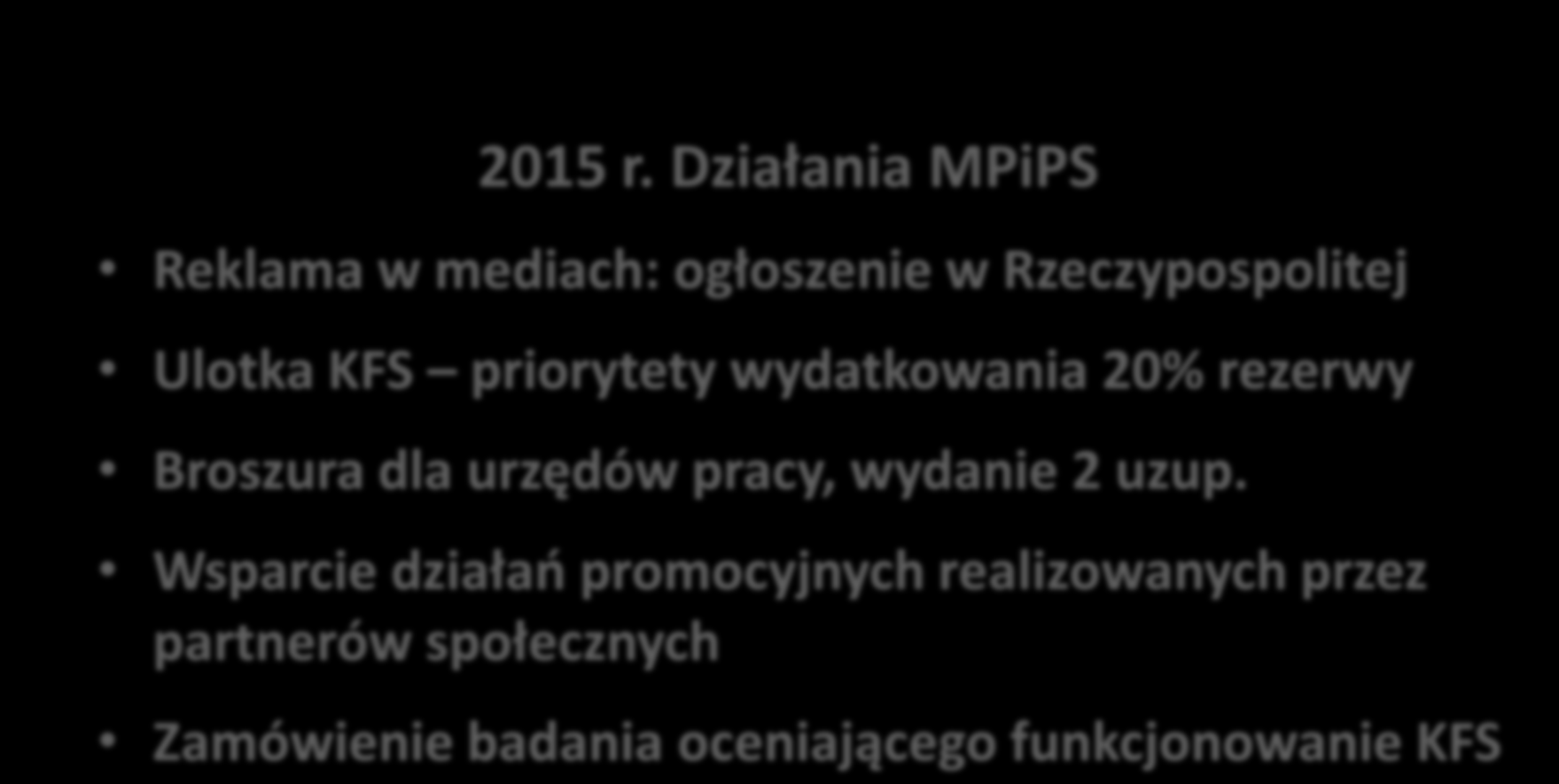 plan wydatków MPiPS 2015r. 2015 r.