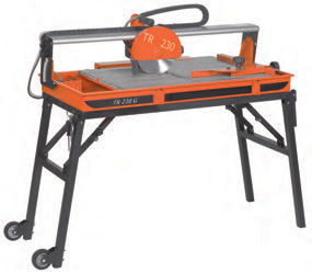 PRZECINARKI DO PŁYTEK Z PROWADNICĄ 1100W Ø 230mm 860mm 61kg 230V 1~ TR 230 GS to profesjonalne